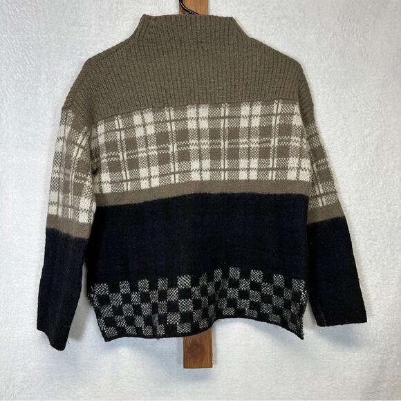 Urban Outfitters Silence + Noise Gunner‎ Plaid Long Sleeve Sweater Size XS/S - Picture 4 of 9